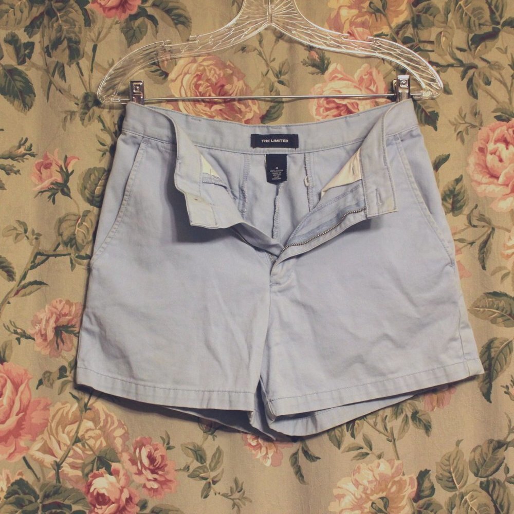 Vintage The Limited Light Blue Chino Shorts from the 80s